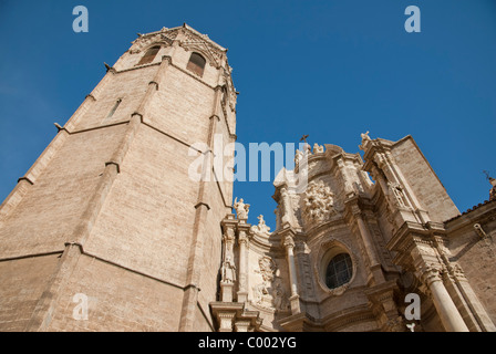 Plaza de la Reina Cattedrale di Valencia, Spagna Foto Stock