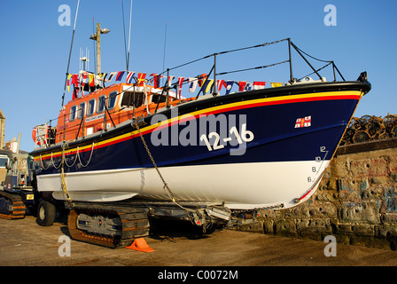 Grazia R.N.L.B Darling Seahouses Northumberland. Foto Stock