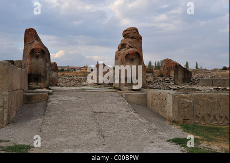 Sphinx gate, Alacahöyük, Turchia 101002 38563 Foto Stock