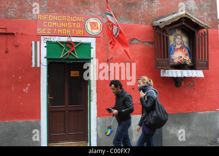 Ufficio del Partito della Rifondazione Comunista (Partito della Rifondazione Comunista, PRC) a Venezia, Italia Foto Stock