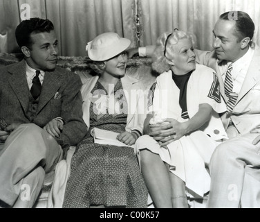 JEAN HARLOW US attrice cinematografica con William Powell a destra a circa 1934 Foto Stock