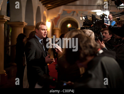 Inizio direttore colloqui alla pressa a SBIFF Foto Stock