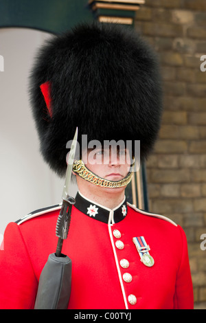 Guardia a Piedi a Buckingham Palace Foto Stock