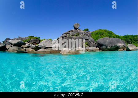 Donald Duck Bay, Isole Similan Foto Stock