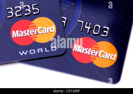 Carte di credito, Mastercard Foto Stock