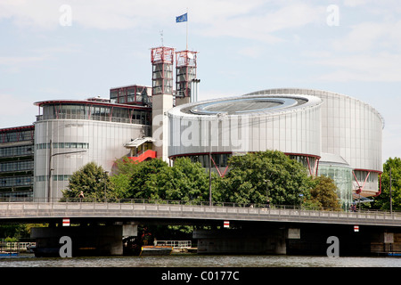 Corte europea dei diritti dell' uomo di Strasburgo, Alsazia, Francia, Europa Foto Stock