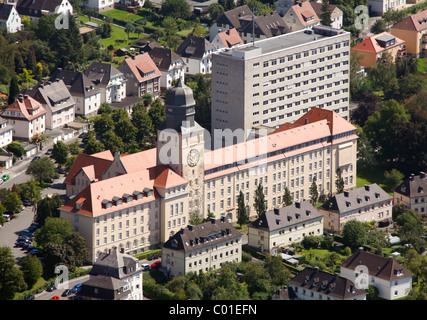 Vista aerea, il governo regionale, Arnsberg, Renania settentrionale-Vestfalia, Germania, Europa Foto Stock