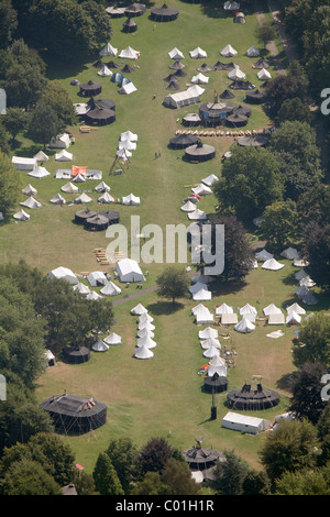 Vista aerea, Tedesco Associazione Scout Saint George, DPSG, European Scout Jamboree, ruhrjamb.2010, durante la capitale europea del Foto Stock