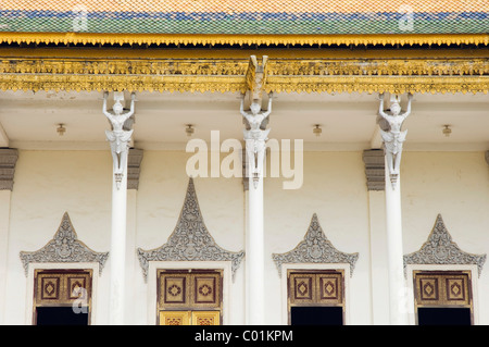 Trono Hall, Palazzo Reale di Phnom Penh, Cambogia, Indocina, Asia sud-orientale, Asia Foto Stock