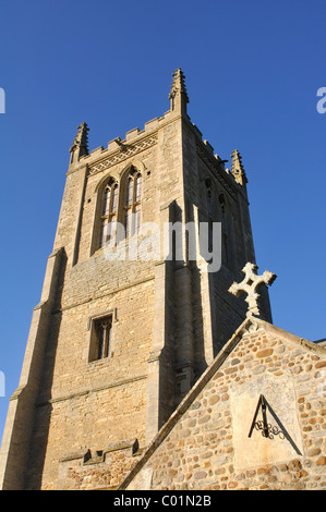 La Chiesa di Sant'Andrea grande Staughton, Cambridgeshire, England, Regno Unito Foto Stock