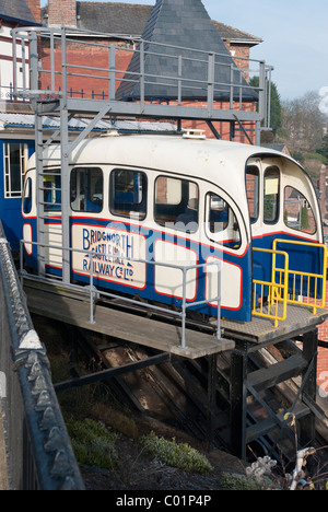 La Collina del Castello ferrovia in Bridgnorth, Shropshire Foto Stock