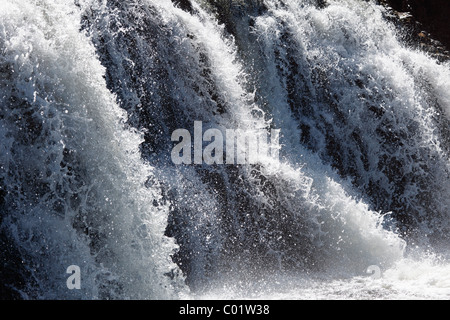 Aasleagh Falls, Connemara, County Mayo, Connacht provincia, Repubblica di Irlanda, Europa Foto Stock