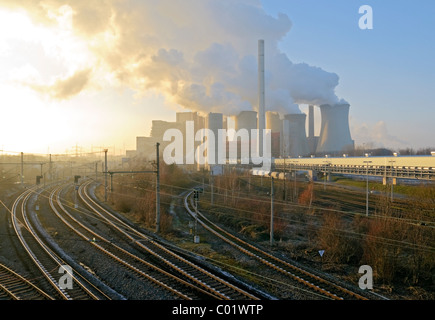 Neurath Power station, Grevenbroich vicino a Colonia, Germania, Foto Stock