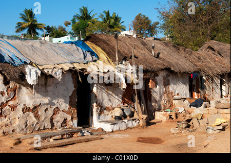 Indiana rurale case di villaggio. Andhra Pradesh, India Foto Stock