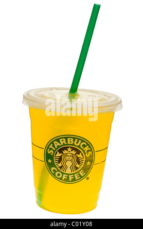 Starbucks succo di arancia Drink Foto Stock