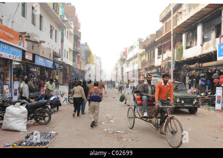 Indian business sulla strada Foto Stock