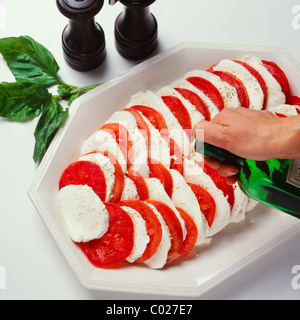Fresca insalata caprese Foto Stock