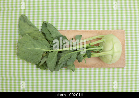 Il cavolo rapa, Rapa tedesco Foto Stock