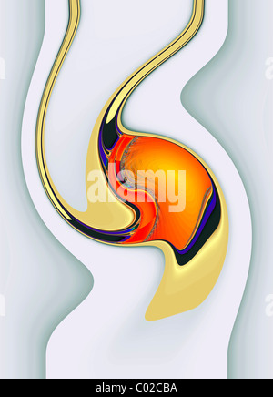 Grafica frattale, abstract Foto Stock