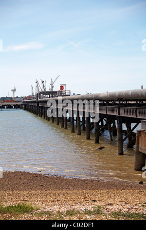 BP OIL Pipelines petrolifera raffineria a Hamble e Fawley Marine Terminal Hampshire UK nel mese di luglio Foto Stock