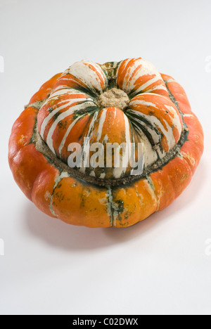 Turk il turbante zucca (Cucurbita maxima). Foto Stock