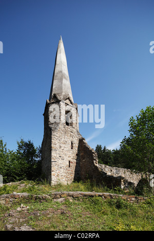 Il castello di Gossam chiesa di San Pankratius, Emmersdorf, Wachau, Waldviertel, Austria Inferiore, Austria, Europa Foto Stock