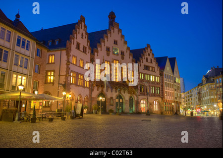 Roemer town hall, Francoforte, Hessen, Germania, Europa Foto Stock