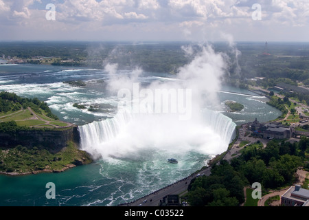 Cascate Horseshoe, Fiume Niagara, Niagara Falls, Ontario, Canada, America del Nord Foto Stock