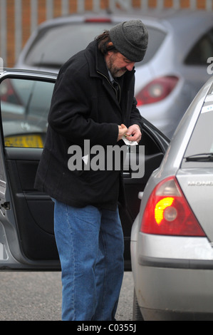 Steve Haliwell uscente di ITV Studios Leeds Foto Stock