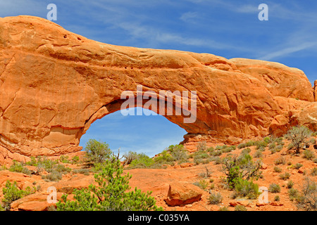 Finestra del sud, il Parco Nazionale di Arches, Utah, Stati Uniti d'America Foto Stock