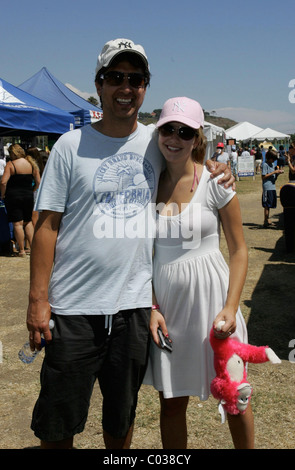 Ray Romano e la moglie Anna Scarpulla presso il Malibu fiere estive Malibu, California - 01.09.07 Foto Stock