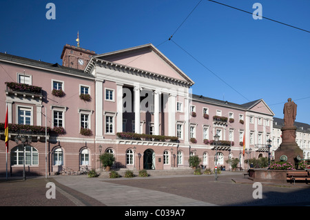 Town Hall, Karlsruhe, Baden-Wuerttemberg, Germania, Europa Foto Stock