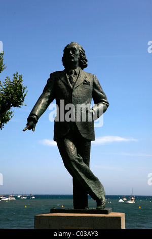 Statua di Salvador Dali, cadaques, Catalogna, Spagna, Europa Foto Stock