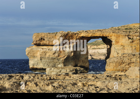 La finestra Azzurra in Dwejra Gozo Malta Foto Stock