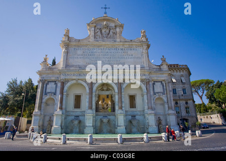 Fontana dell Acqua Paola Fontana sulla collina del Gianicolo, Roma, Italia, Europa Foto Stock