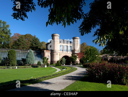 Giardino botanico in i giardini del castello di Karlsruhe, Baden-Wuerttemberg, Germania, Europa Foto Stock