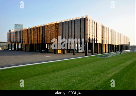 Corte di giustizia europea, Boulevard Konrad Adenauer street, quartiere Kirchberg, città del Lussemburgo, Europa Foto Stock