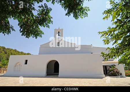 Eglesia de San Llorenc de Balafia chiesa San Lorenzo, Sant Llorenç, Ibiza, Pityuses, isole Baleari, Spagna, Europa Foto Stock