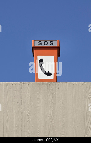 Telefono SOS Foto Stock