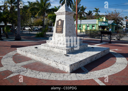 Norberg Thompson memorial a Key West Historic Seaport, Key West, Florida USA Foto Stock