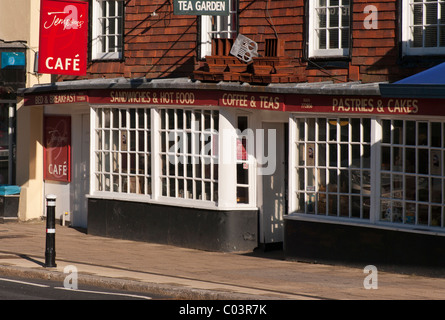 Jempsons Cafe High Street battaglia East Sussex England Foto Stock