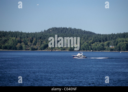 Barche a motore, le Isole San Juan, Washington Foto Stock