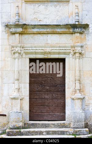 Chateau de Puyguilhem, XVI secolo architettura rinascimentale vicino a Villars, la Dordogne, Francia Foto Stock