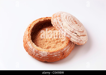 Vuoto recipiente del pane con un coperchio - studio Foto Stock