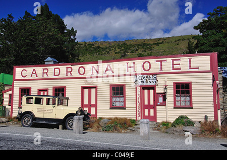 Historic Cardrona Hotel, Cardrona, Regione di Otago, Isola del Sud, Nuova Zelanda Foto Stock