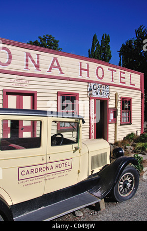 Historic Cardrona Hotel, Cardrona, Regione di Otago, Isola del Sud, Nuova Zelanda Foto Stock