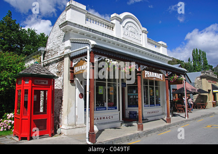 Arrowtown farmacia, Buckingham Street, Arrowtown, Regione di Otago, Isola del Sud, Nuova Zelanda Foto Stock