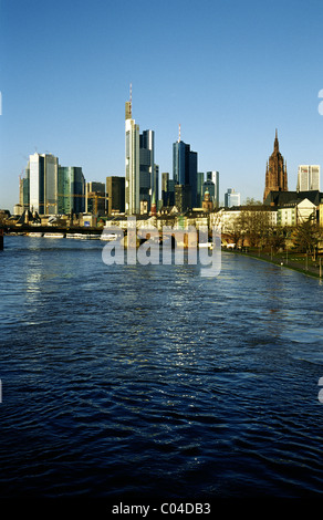 Frankfurt am Main skyline. Foto Stock