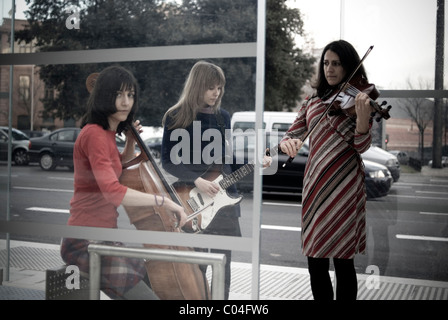 Fascio di barca, music band, a Madrid, Spagna. Madrid, Spagna. Foto Stock