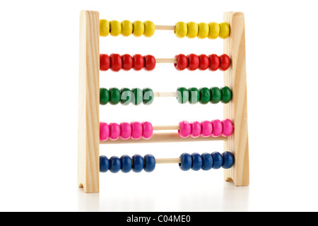 Childs color legno abacus Foto Stock
